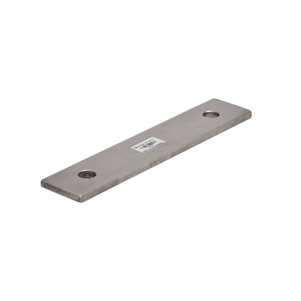 Piatto a 2 Fori Inox 300x60x10